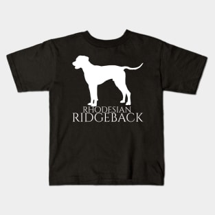 Rhodesian Ridgeback South Africa Flag White Kids T-Shirt